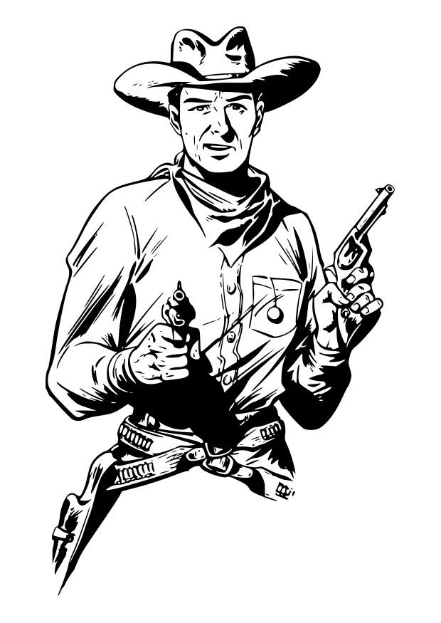 cowboy Fargeleggingsbilde cowboy