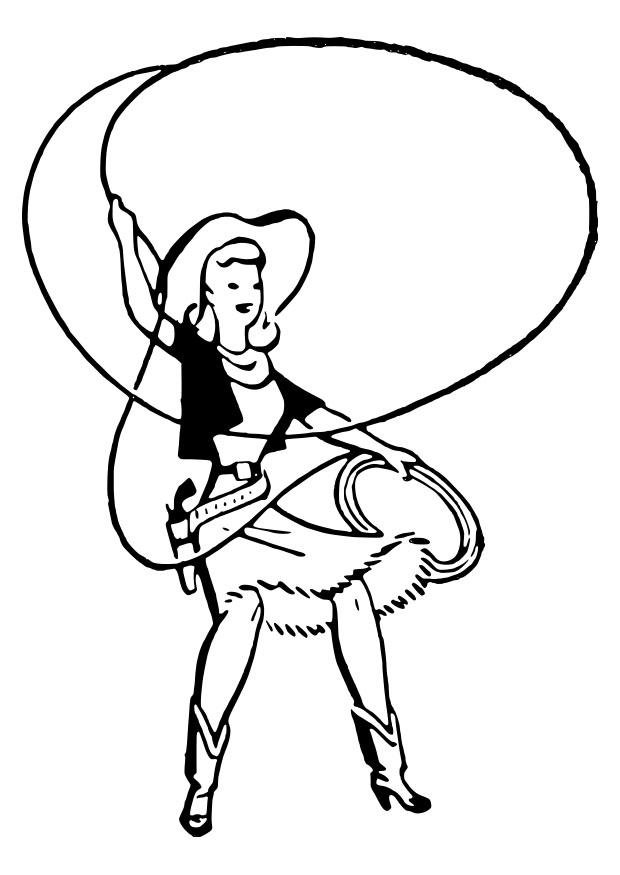 cowgirl Fargeleggingsbilde cowgirl