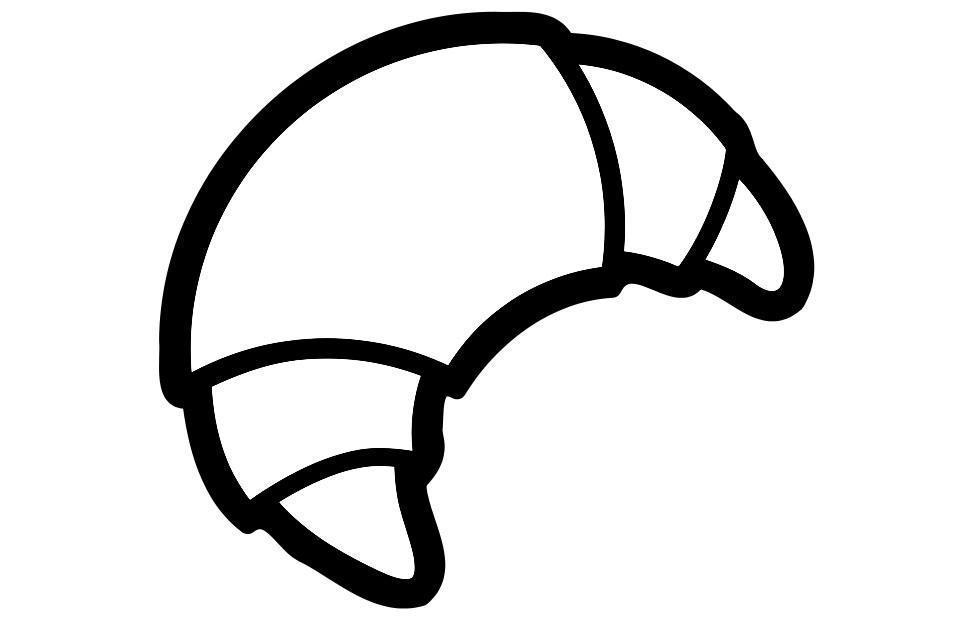 croissant Fargeleggingsbilde croissant