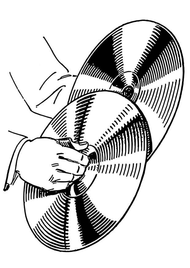 cymbal-instrument Fargeleggingsbilde cymbal-instrument