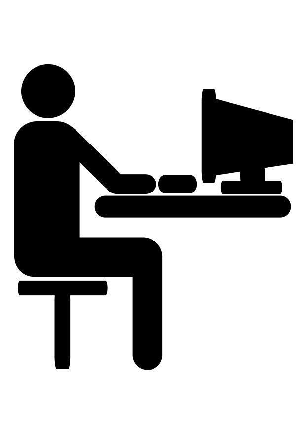 datamaskin Fargeleggingsbilde datamaskin