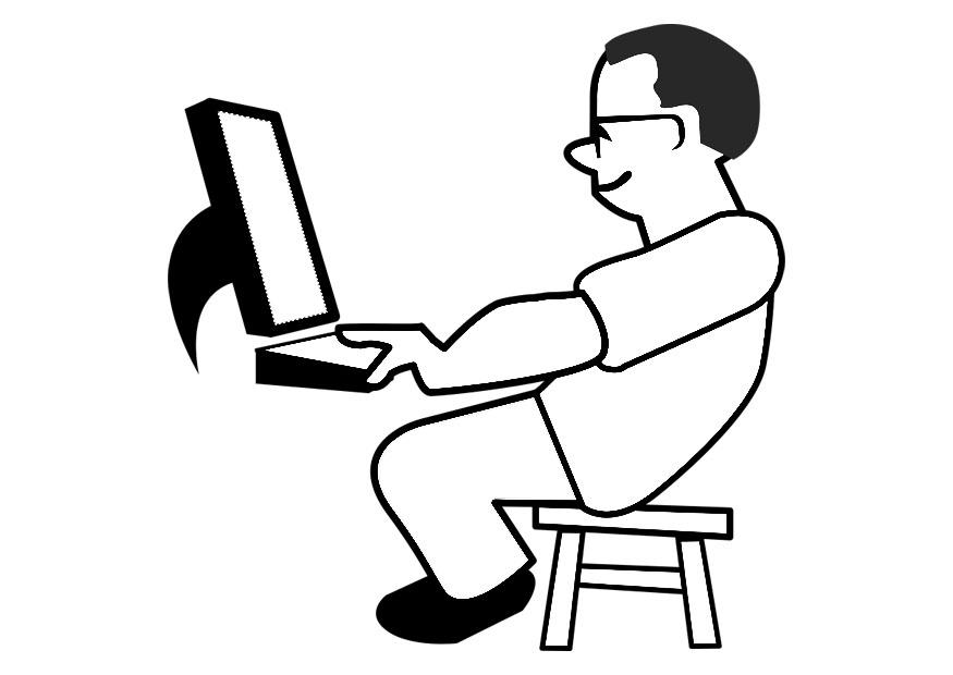 datamaskin Fargeleggingsbilde datamaskin