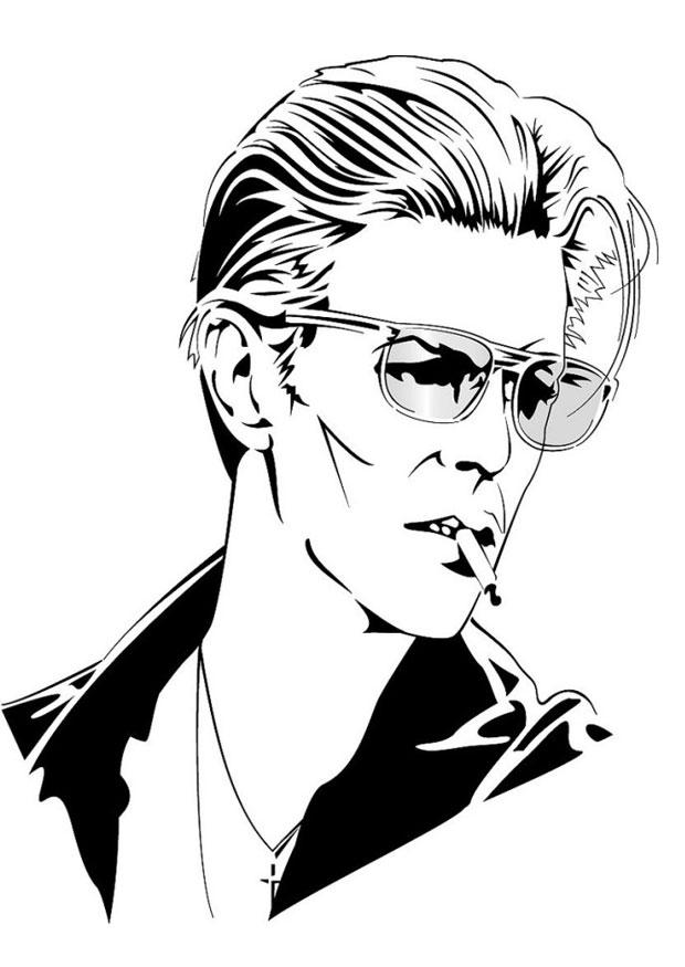 david bowie Fargeleggingsbilde david bowie