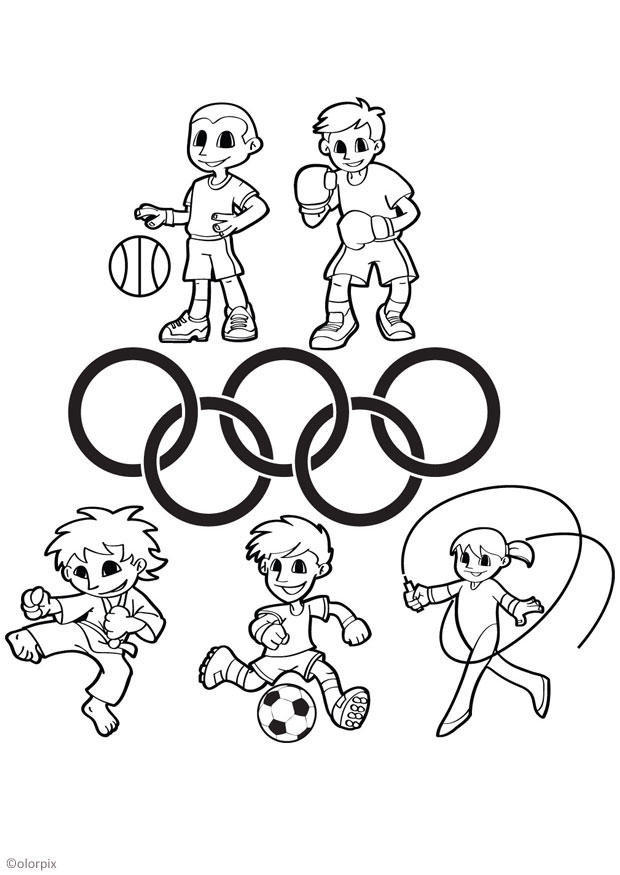 de olympiske lekene Fargeleggingsbilde de olympiske lekene