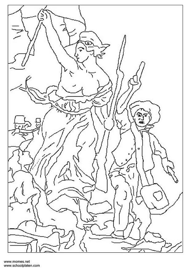 Fargeleggingsbilde delacroix