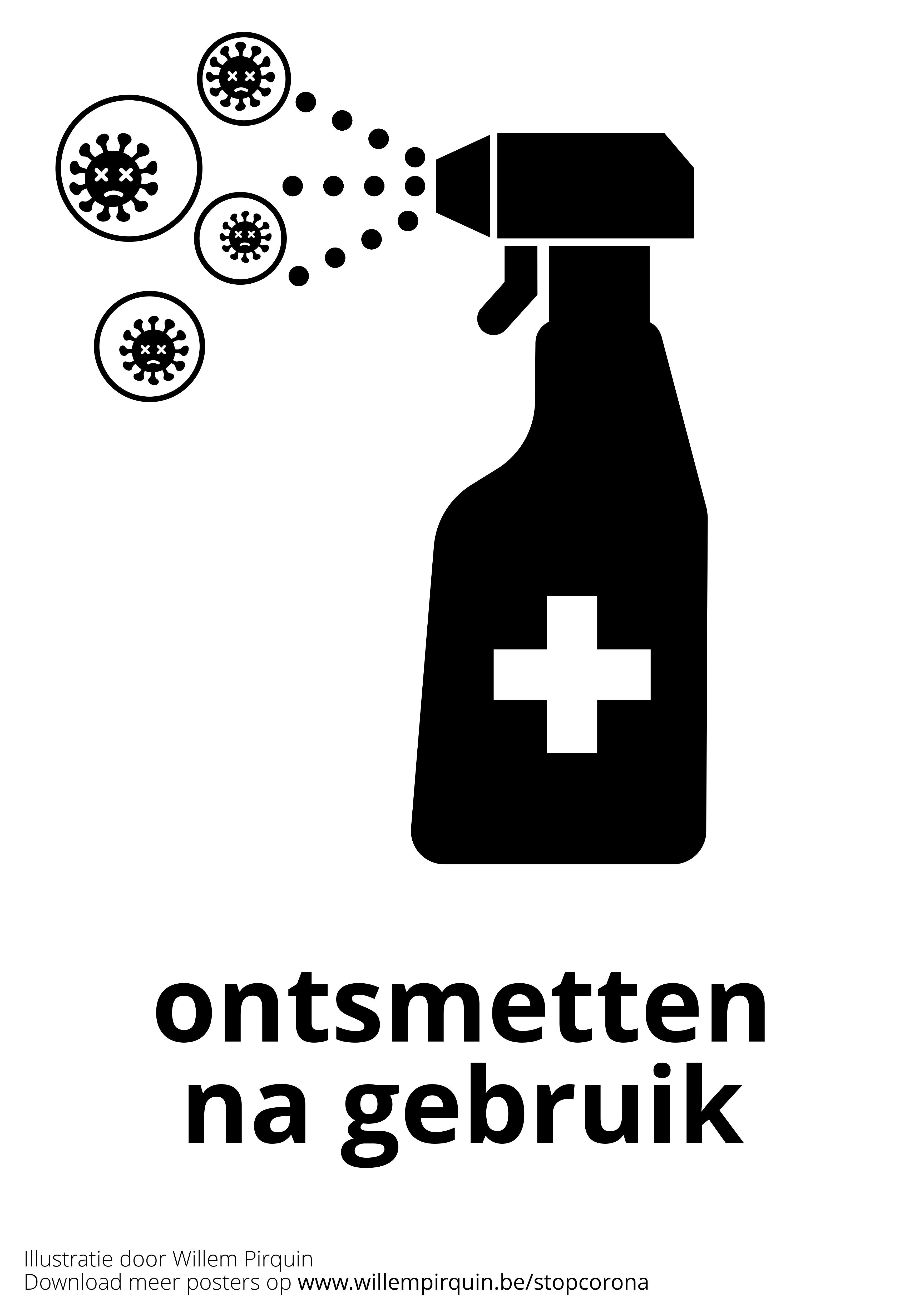 desinfisere etter bruk Fargeleggingsbilde desinfisere etter bruk