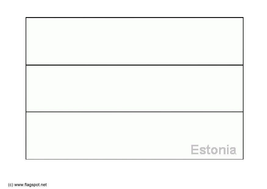 Fargeleggingsbilde det estoniske flagget