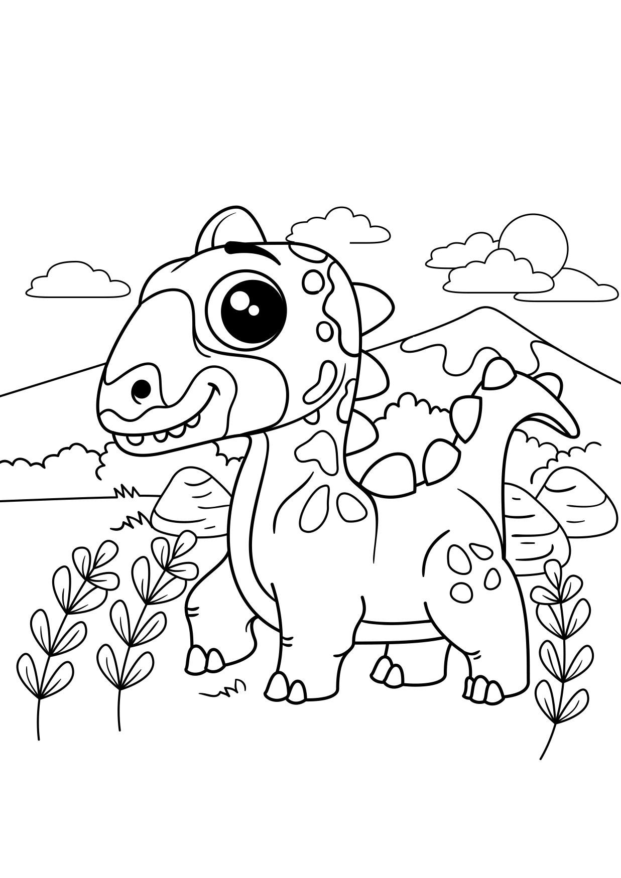 dino pA¥ farten Fargeleggingsbilde dino pA¥ farten