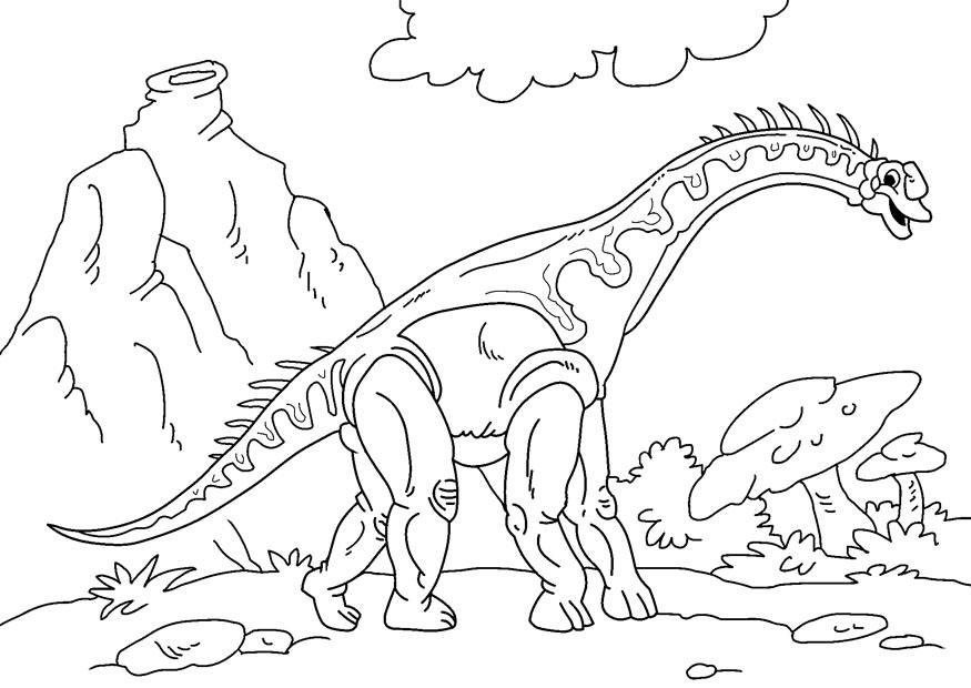 dinosaur - diplodocus Fargeleggingsbilde dinosaur - diplodocus