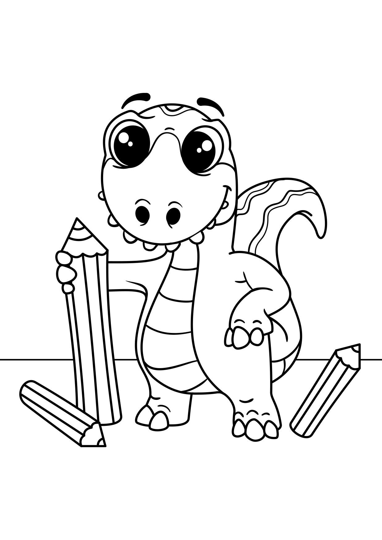 dinosaur tegner Fargeleggingsbilde dinosaur tegner