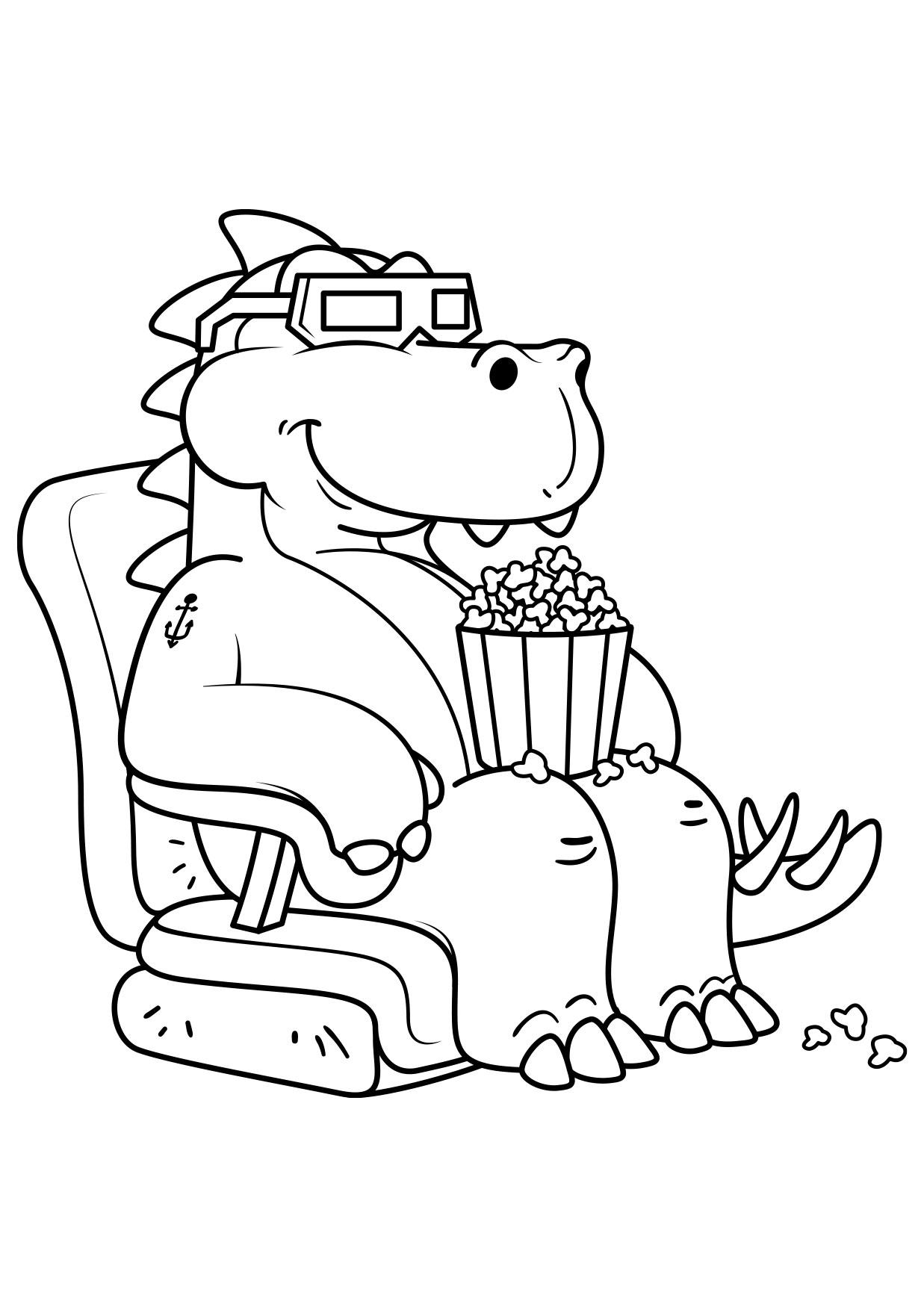 dinosaur til filmene Fargeleggingsbilde dinosaur til filmene
