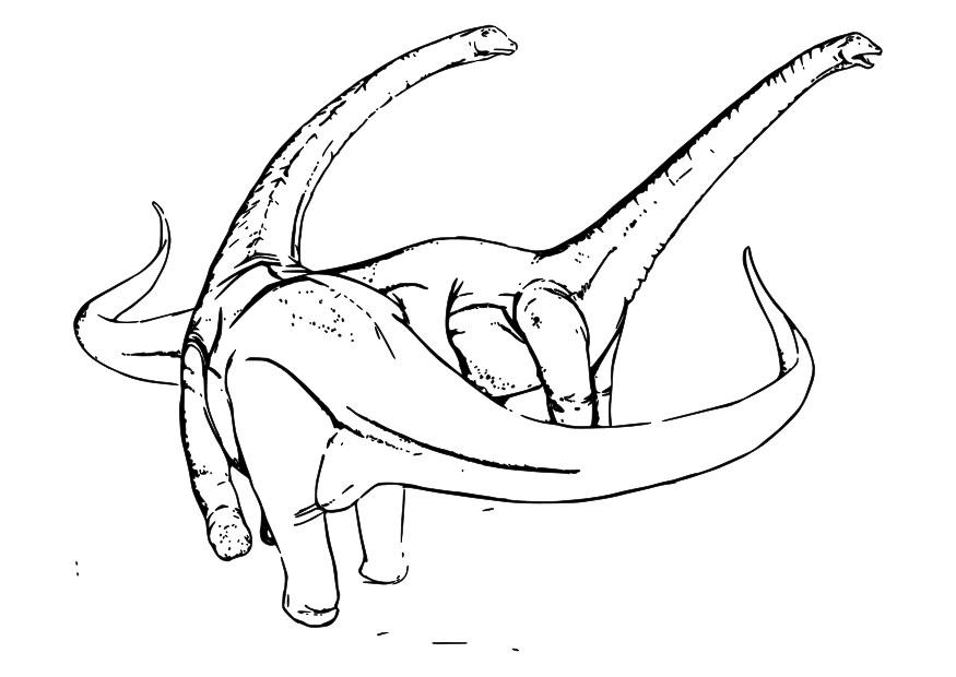 Fargeleggingsbilde dinosaurer