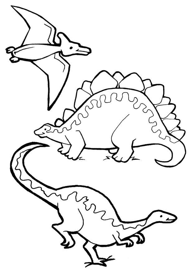 dinosaurer under vann Fargeleggingsbilde dinosaurer under vann