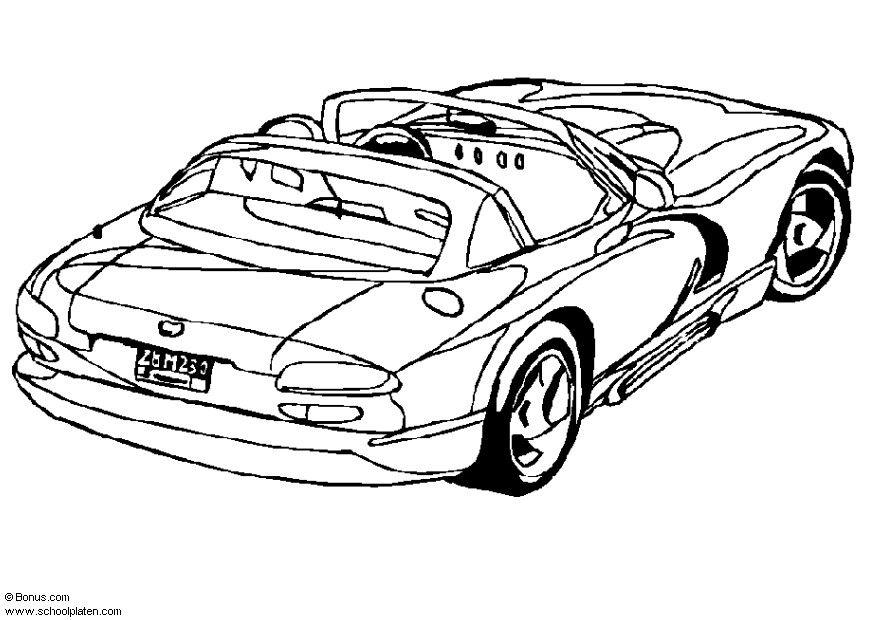 Fargeleggingsbilde dodge viper