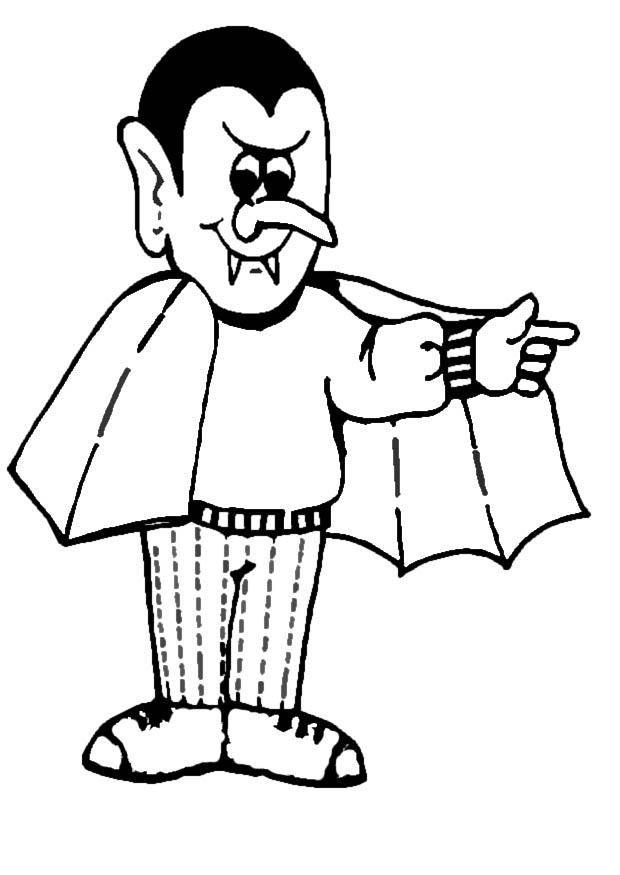 Fargeleggingsbilde dracula