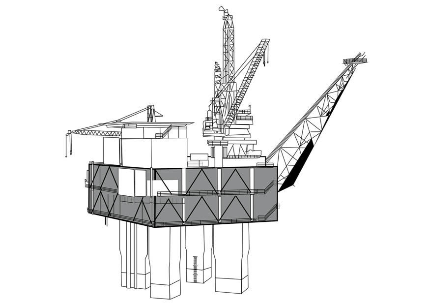 Fargeleggingsbilde drillerigg