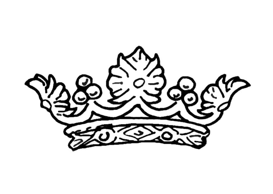 Fargeleggingsbilde dronningkrone