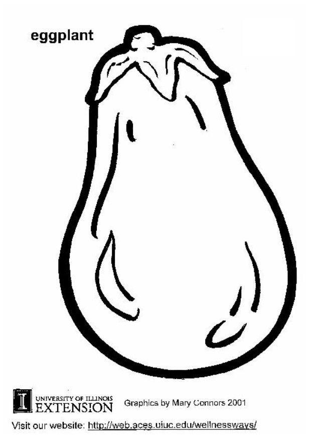 eggplante Fargeleggingsbilde eggplante