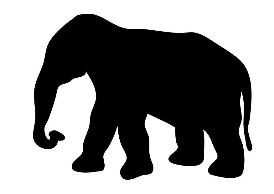 elefant Fargeleggingsbilde elefant