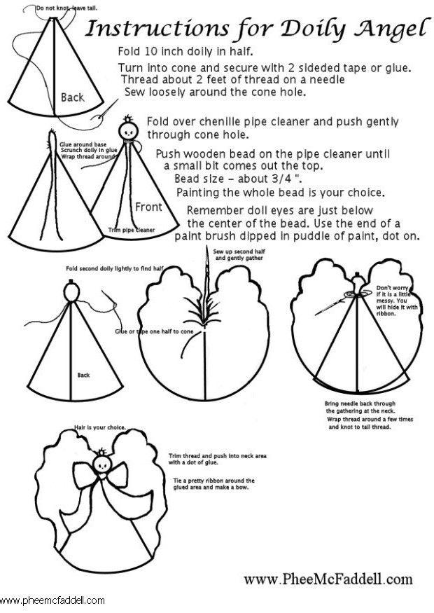 engelen doily Fargeleggingsbilde engelen doily