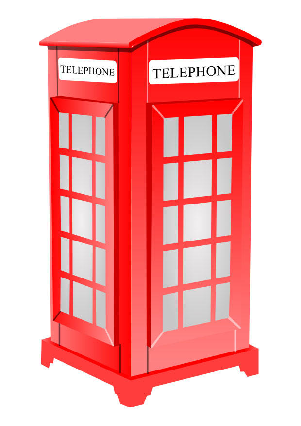 bilde engelsk telefonkiosk