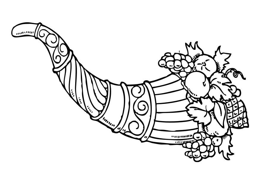 et horn Fargeleggingsbilde et horn