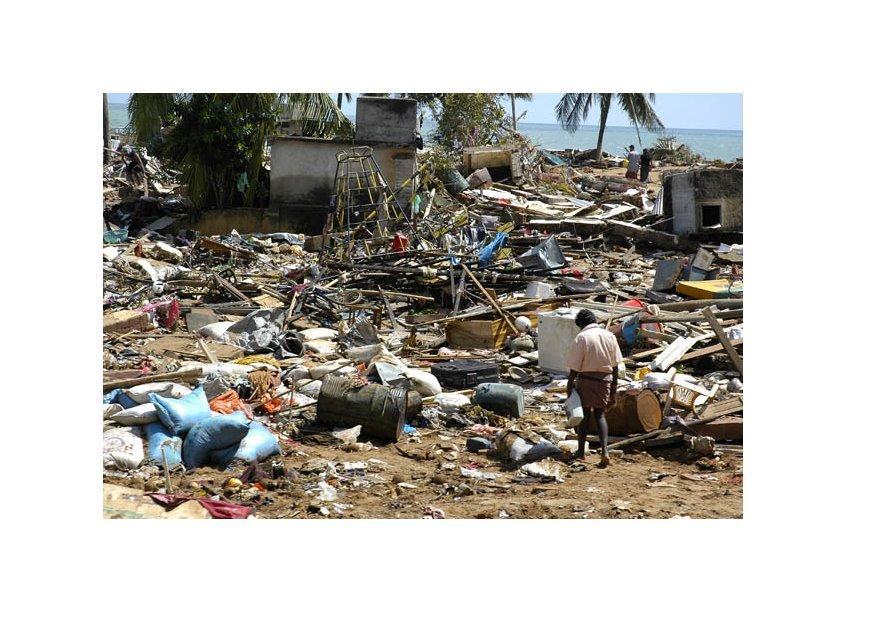 Foto etter en tsunami...