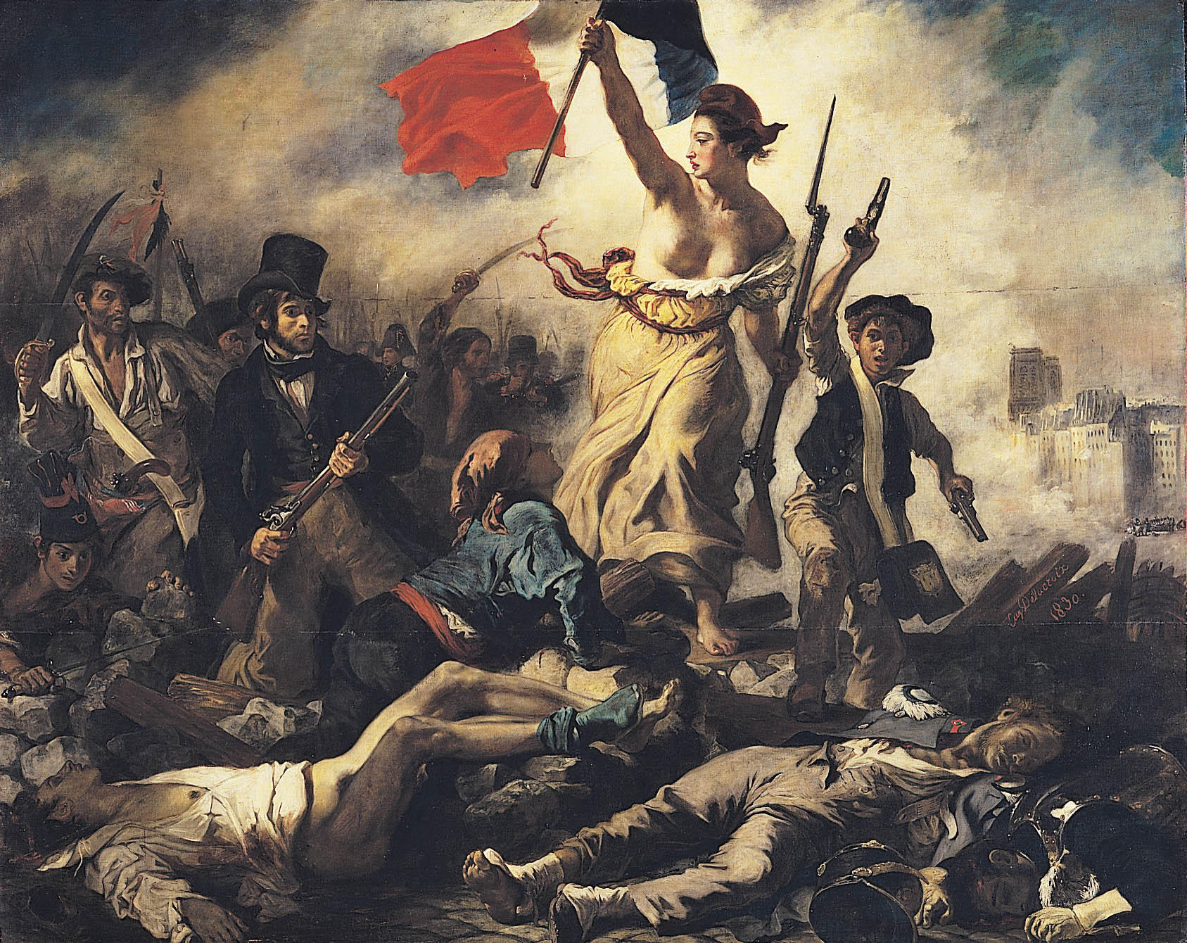 eugene delacroix - friheten leder folket - den franske revolusjon bilde eugene delacroix - friheten leder folket - den franske revolusjon
