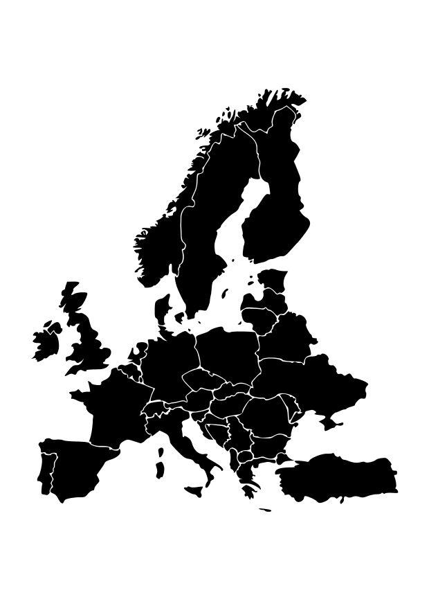 europa Fargeleggingsbilde europa
