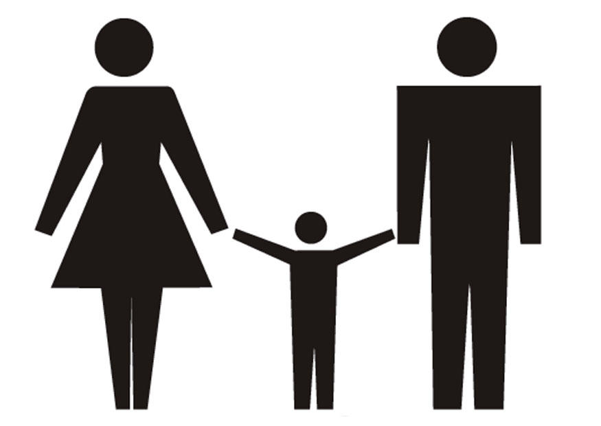 Fargeleggingsbilde familie