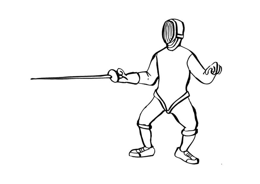 fekting Fargeleggingsbilde fekting