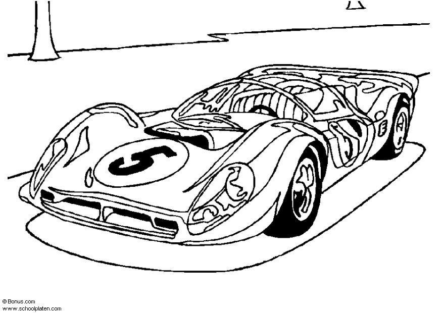 Fargeleggingsbilde ferrari p 4