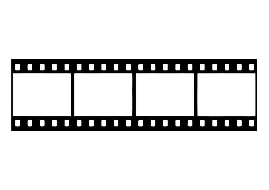 filmstrip, filmnegativ Fargeleggingsbilde filmstrip, filmnegativ