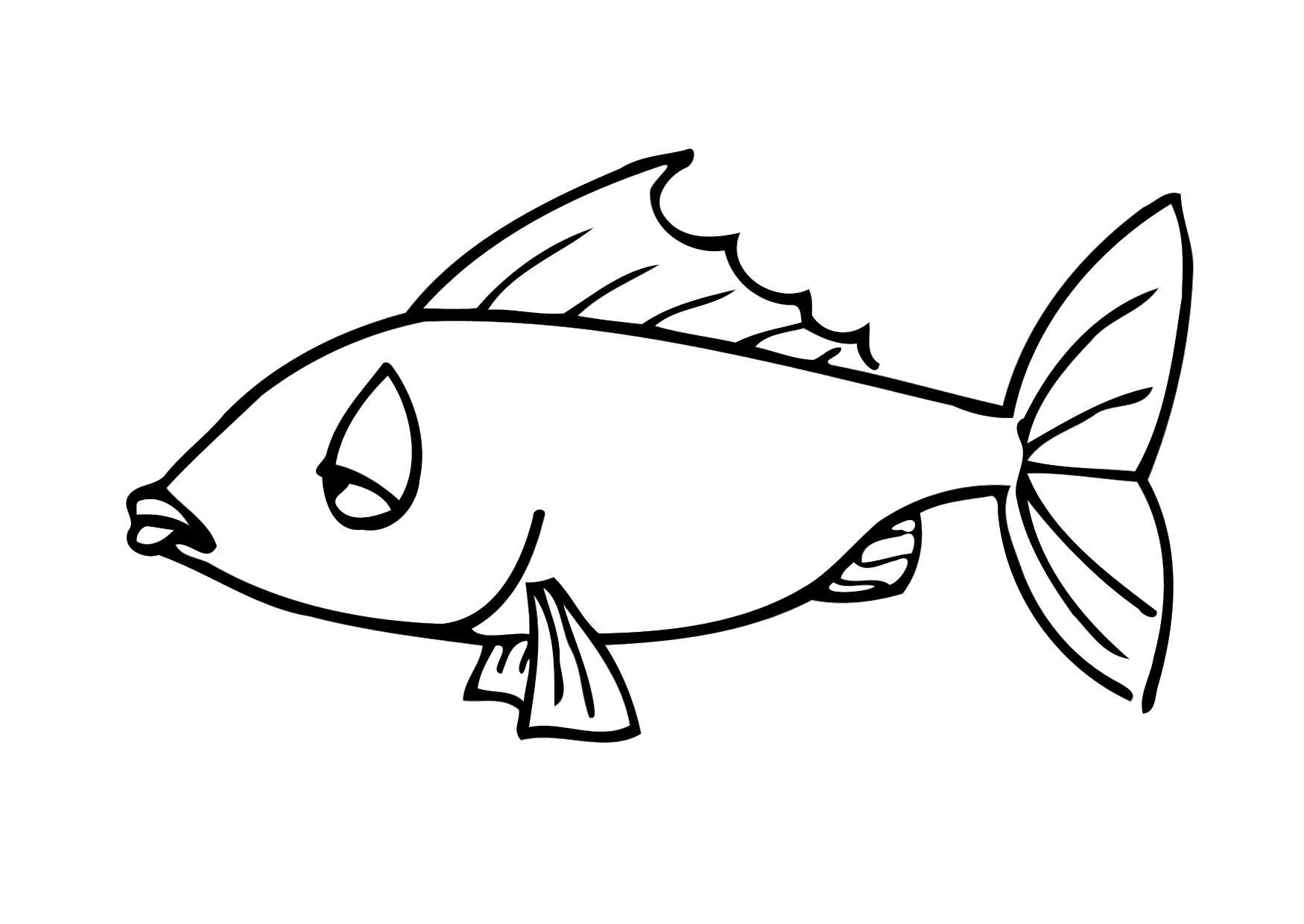 fisk Fargeleggingsbilde fisk