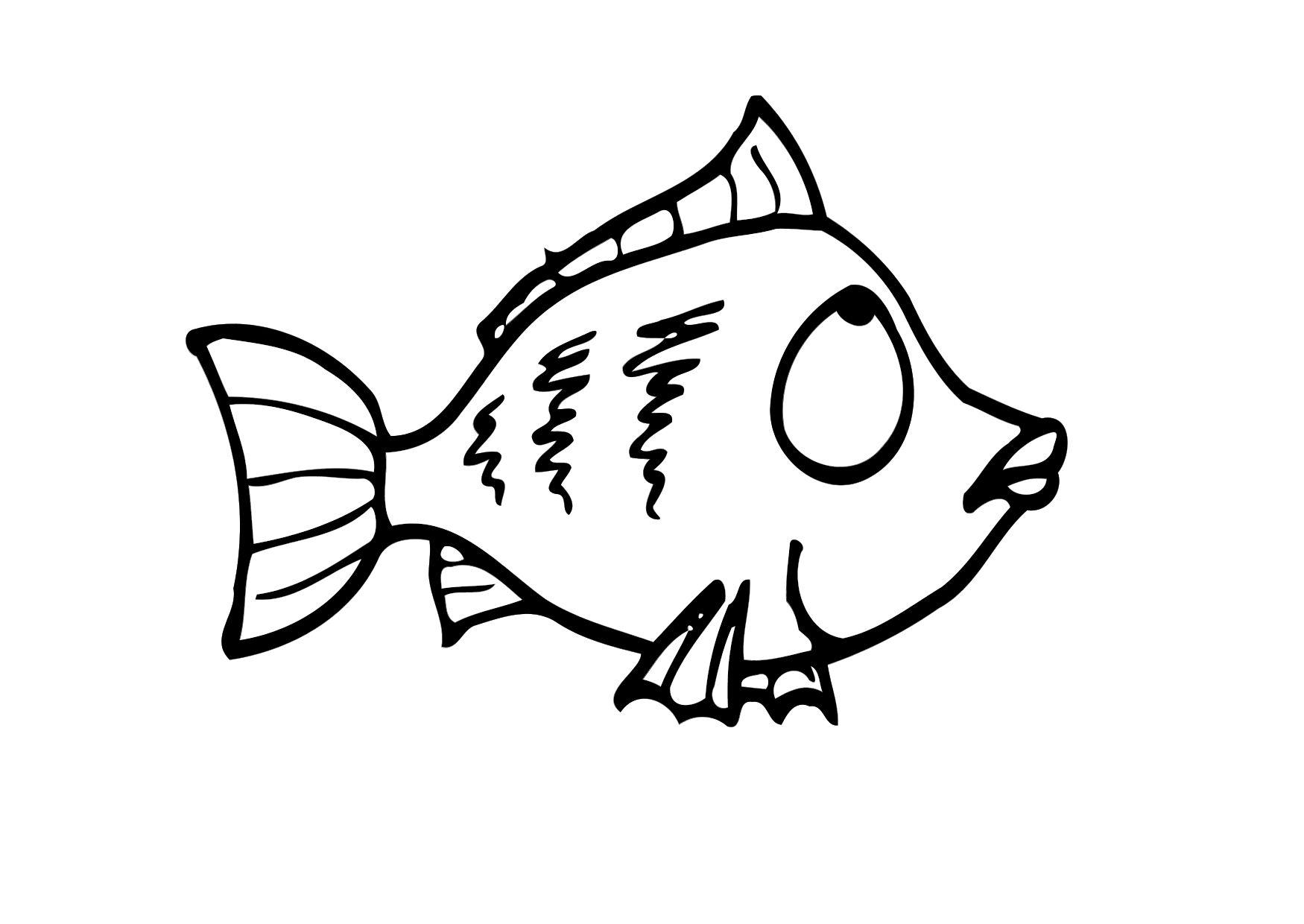 Fargeleggingsbilde fisk