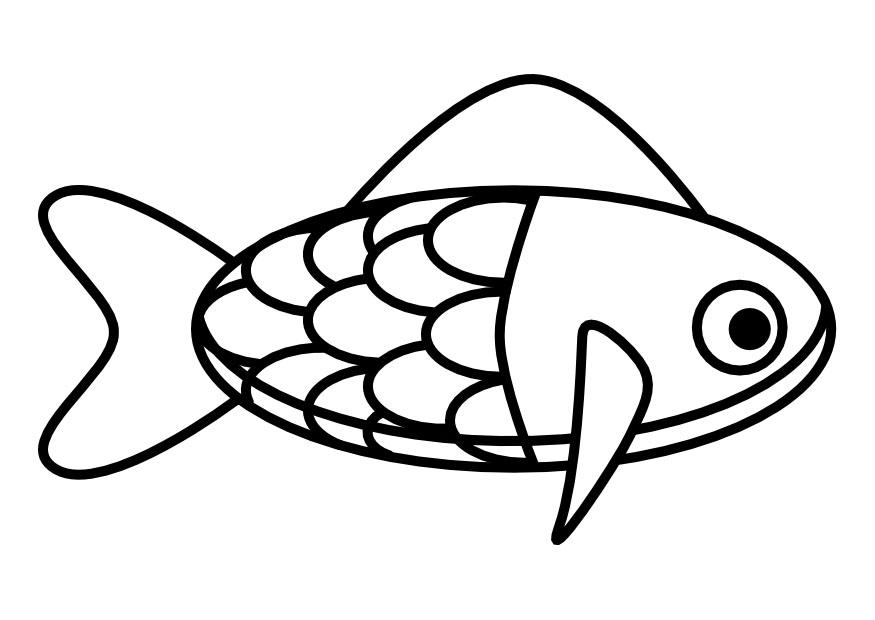 fisk Fargeleggingsbilde fisk