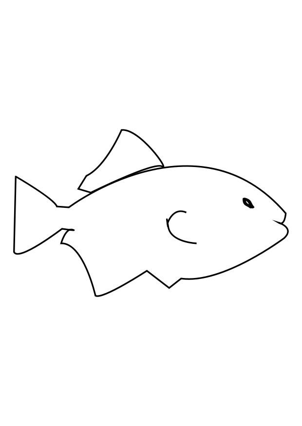fisk Fargeleggingsbilde fisk