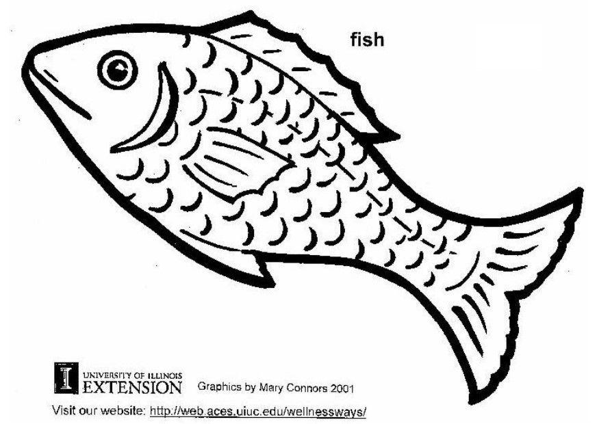 Fargeleggingsbilde fisk