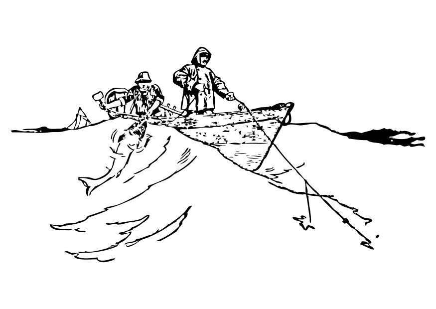 fiskere Fargeleggingsbilde fiskere
