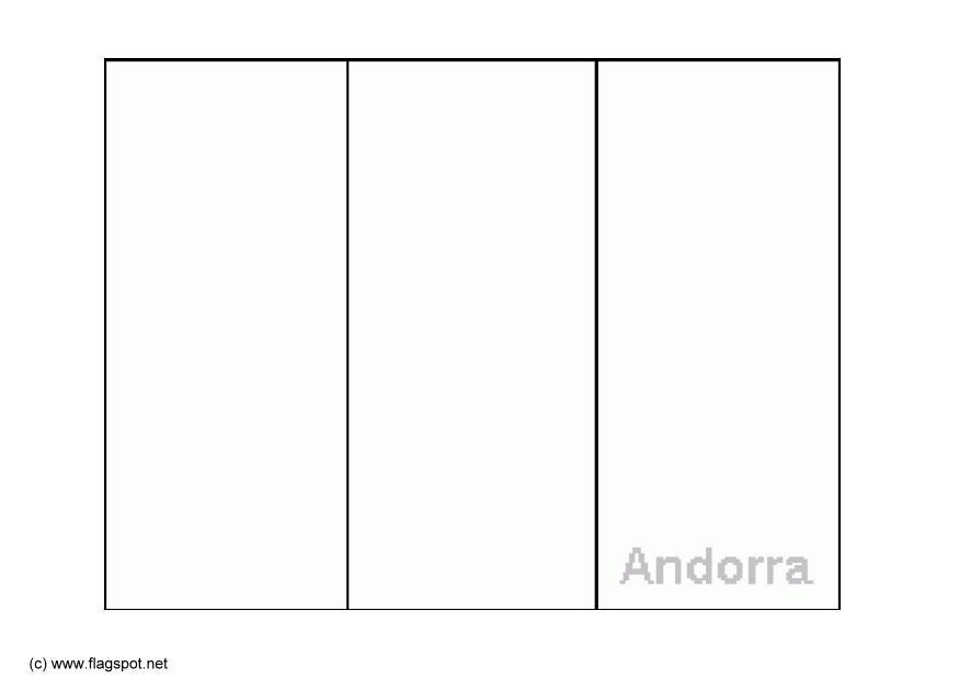 Fargeleggingsbilde flagg fra andorra
