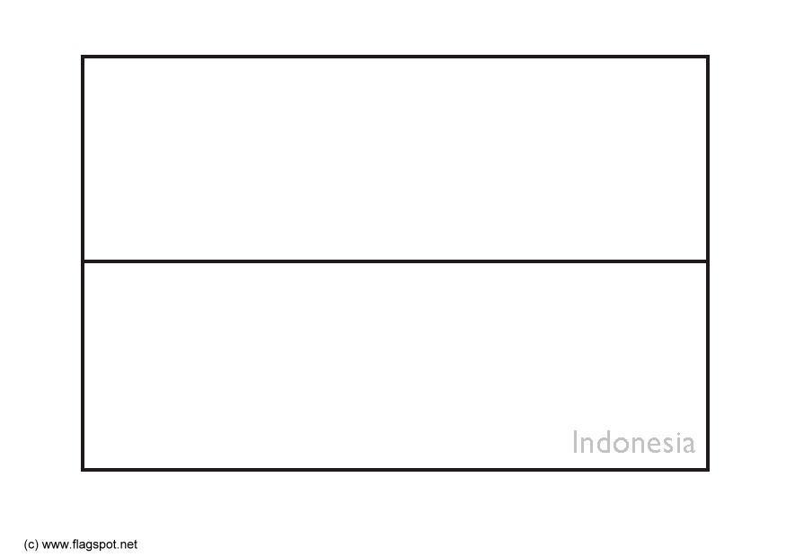Fargeleggingsbilde flagg fra indonesia