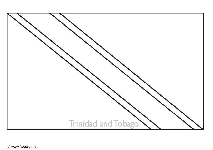 Fargeleggingsbilde flagg fra trinidad og tobago
