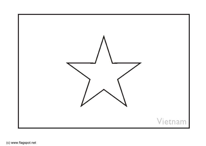 flagg fra vietnam Fargeleggingsbilde flagg fra vietnam