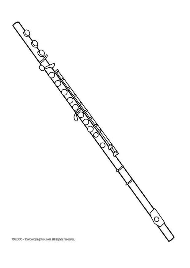flA¸yte Fargeleggingsbilde flA¸yte