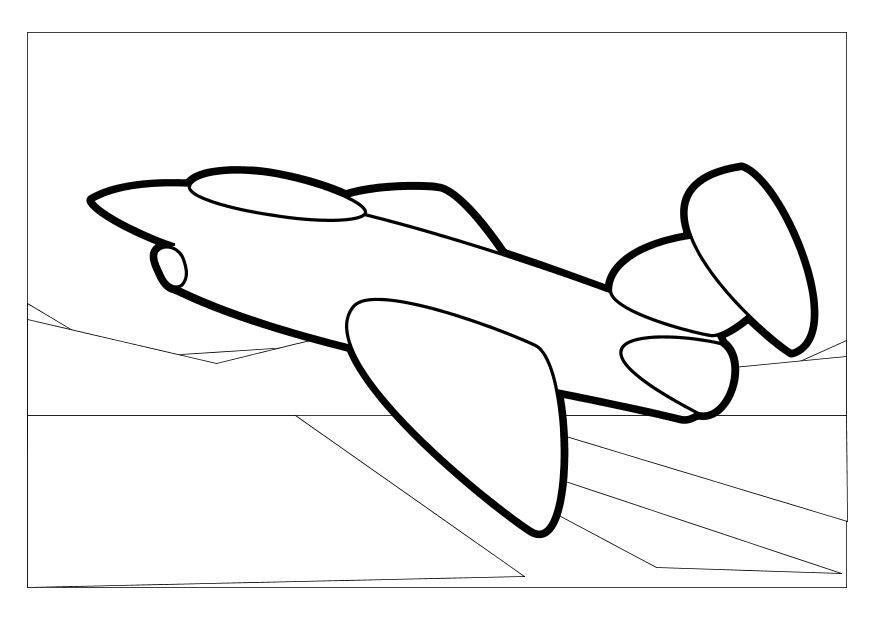 Fargeleggingsbilde fly