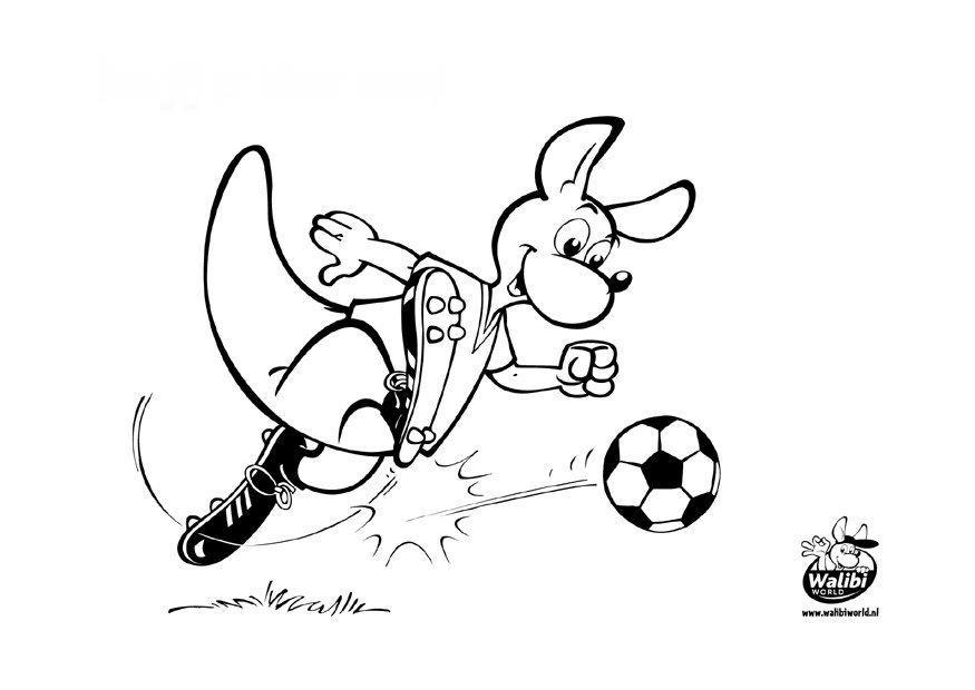 Fargeleggingsbilde fotball