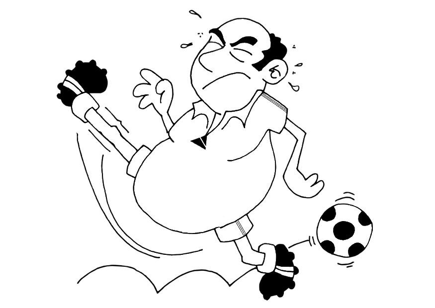 Fargeleggingsbilde fotball
