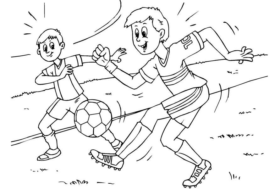 Fargeleggingsbilde fotball