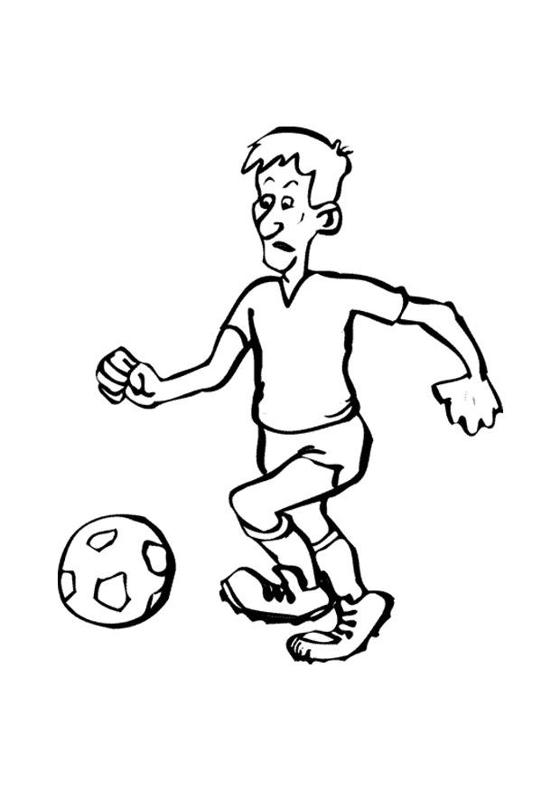 Fargeleggingsbilde fotball