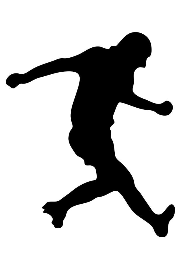 fotballspiller Fargeleggingsbilde fotballspiller